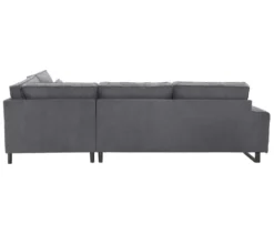 Ecksofa rechts mit Sofa 2,5-Sitzer links »Veluno«, grau