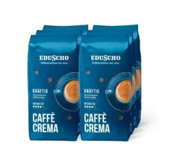 Eduscho Caffè Crema Kräftig - 6 x 1 kg Ganze Bohne