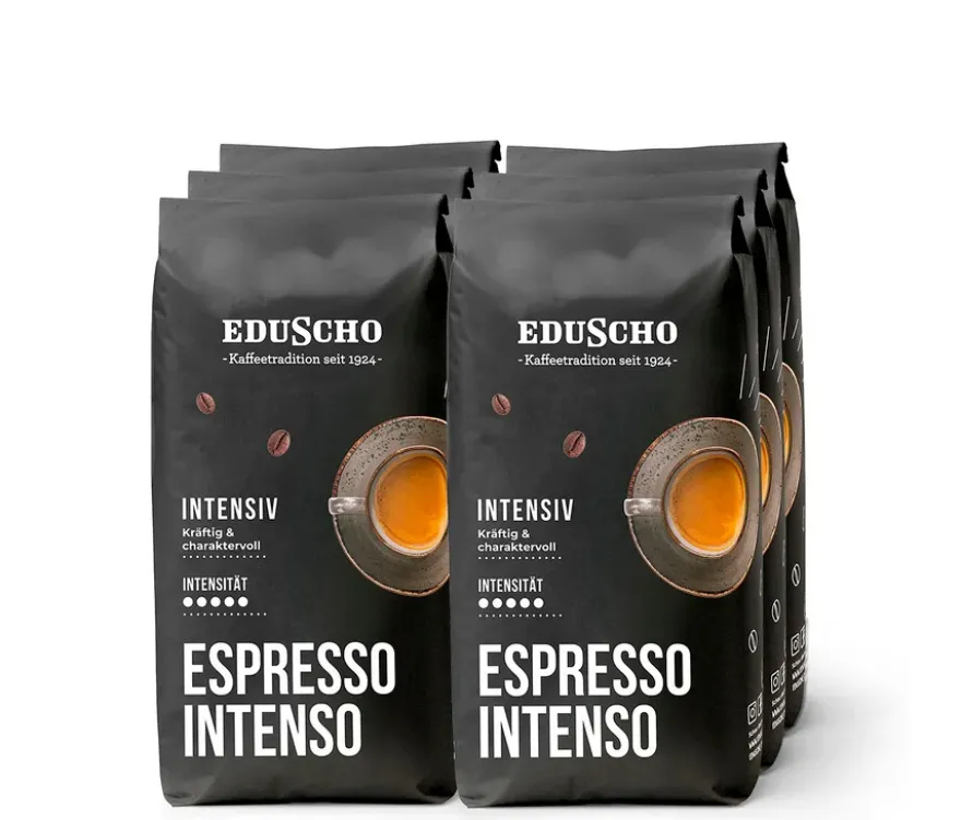 Eduscho Espresso Intenso - 6 x 1 kg Ganze Bohne