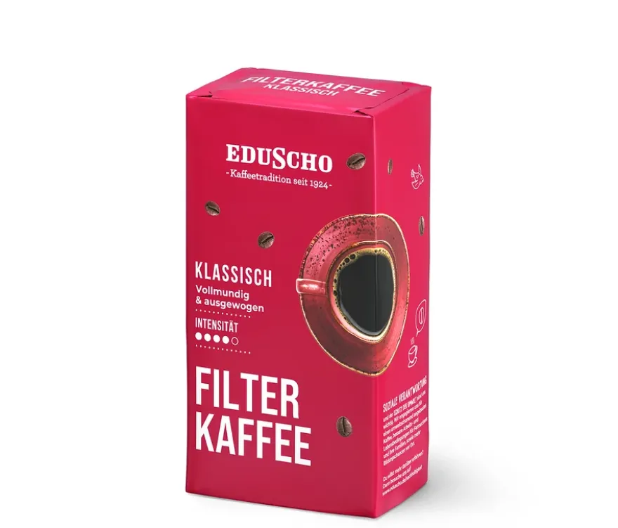 Eduscho Filterkaffee Klassisch - 12 x 500 g Gemahlen