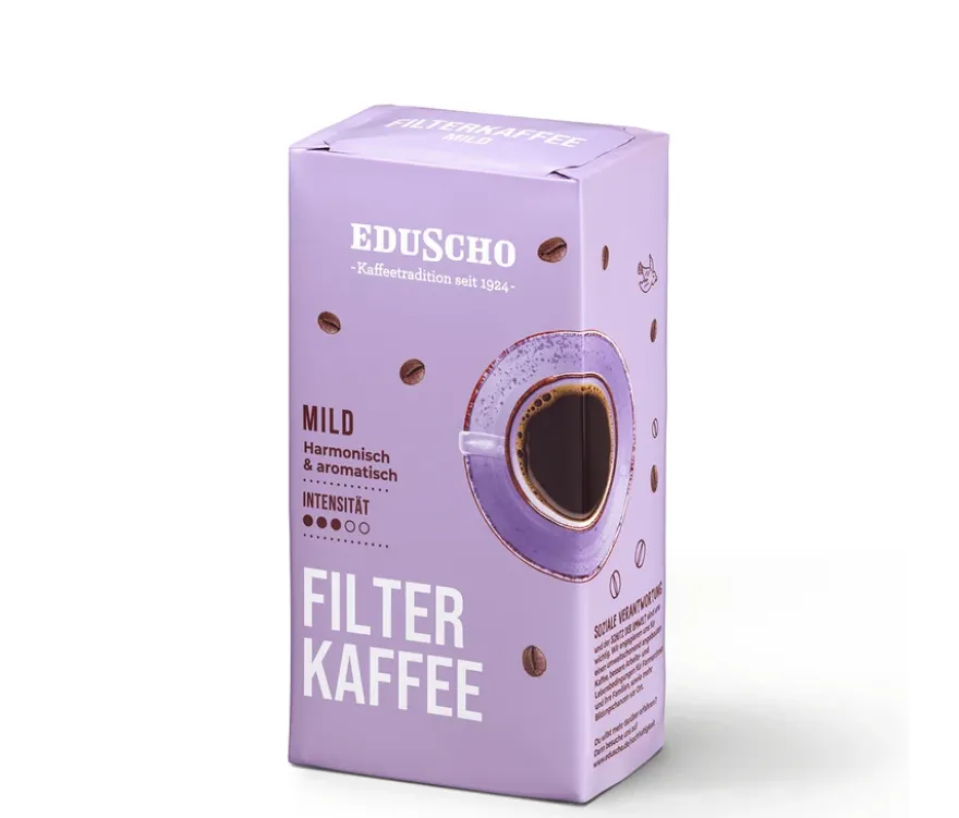Eduscho Filterkaffee Mild - 12 x 500 g Gemahlen