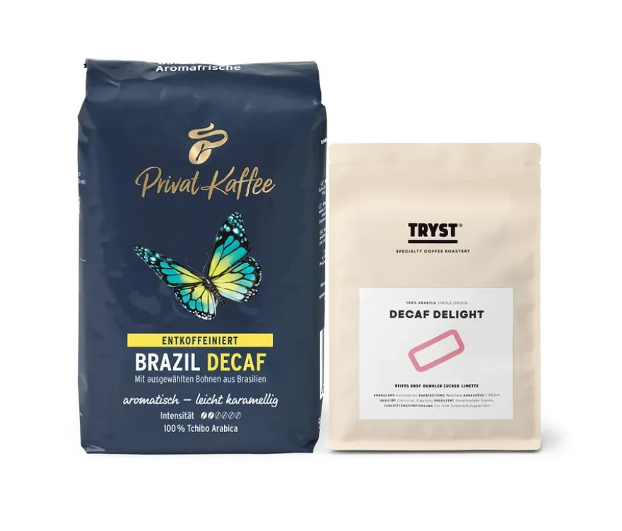 Entkoffeiniertes Probierpaket "Double Decaf" - 1x 250 g Ganze Bohne, 1x 500 g Ganze Bohne
