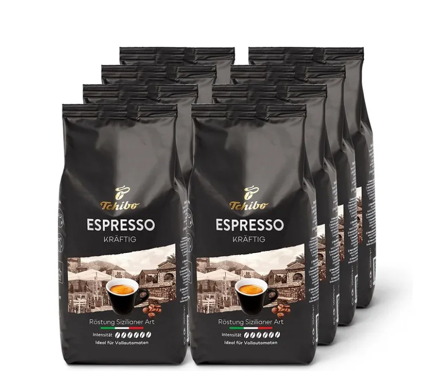 Espresso Kräftig - 8 x 1 kg Ganze Bohne