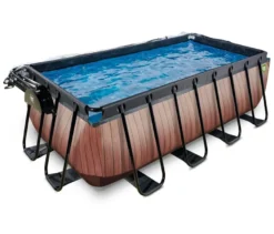 EXIT Pool-Set, Holzoptik, 400 x 200 cm