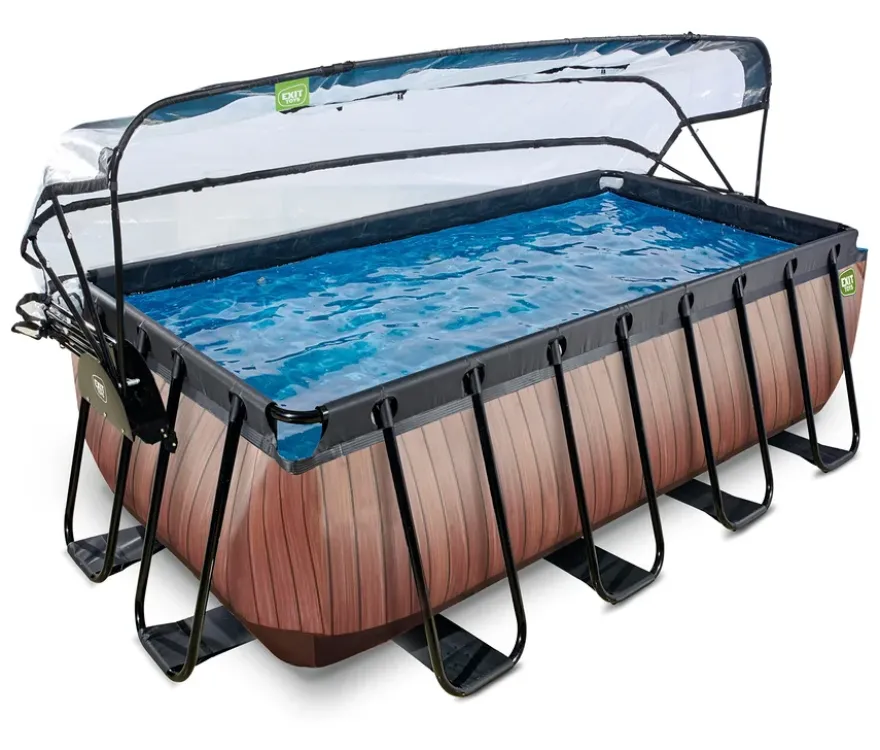 EXIT Pool-Set, Holzoptik, 400 x 200 cm