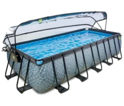 EXIT Pool-Set, Steinoptik, 540 x 250 cm
