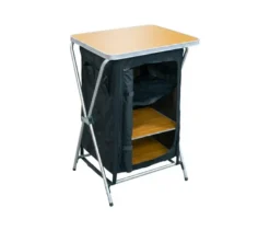 Faltbarer Campingtisch mit Stauraum