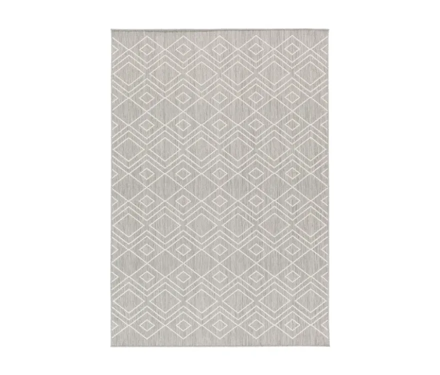 Faltbarer Outdoor-Teppich »Diamond Rhythm«, 240 x 340 cm, grau