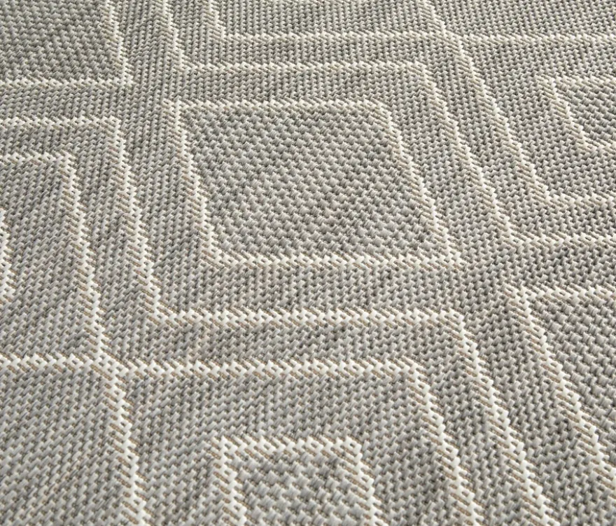Faltbarer Outdoor-Teppich »Diamond Rhythm«, 240 x 340 cm, grau
