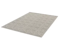 Faltbarer Outdoor-Teppich »Diamond Rhythm«, 240 x 340 cm, grau