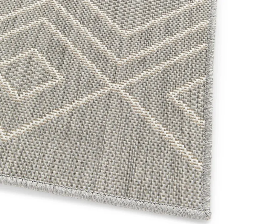 Faltbarer Outdoor-Teppich »Diamond Rhythm«, 240 x 340 cm, grau