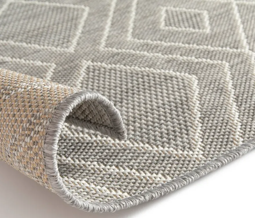 Faltbarer Outdoor-Teppich »Diamond Rhythm«, 240 x 340 cm, grau