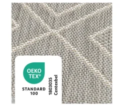Faltbarer Outdoor-Teppich »Diamond Rhythm«, 240 x 340 cm, grau