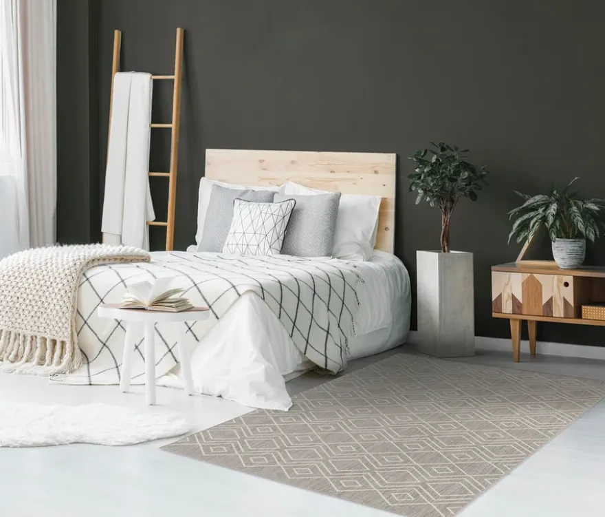 Faltbarer Outdoor-Teppich »Diamond Rhythm«, 240 x 340 cm, grau