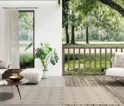 Faltbarer Outdoor-Teppich »Diamond Rhythm«, 240 x 340 cm, braun