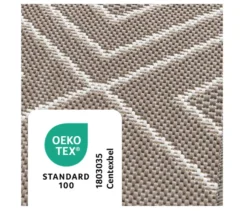 Faltbarer Outdoor-Teppich »Diamond Rhythm«, 240 x 340 cm, braun