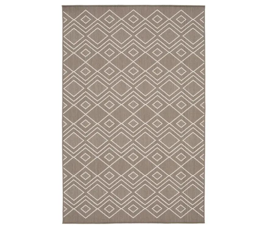 Faltbarer Outdoor-Teppich »Diamond Rhythm«, 280 x 400 cm, braun