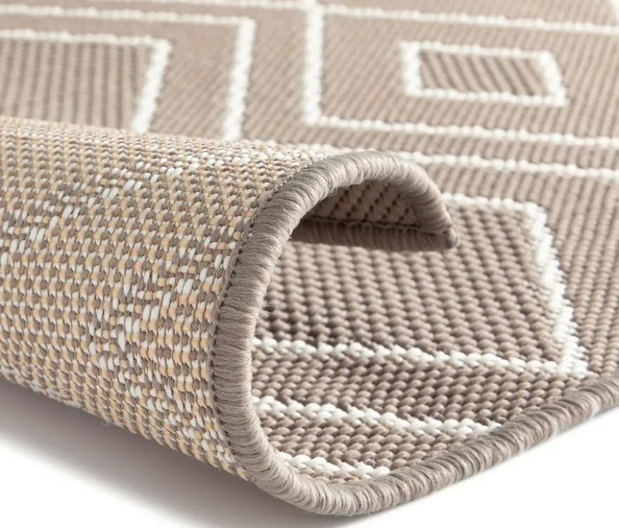 Faltbarer Outdoor-Teppich »Diamond Rhythm«, 280 x 400 cm, braun