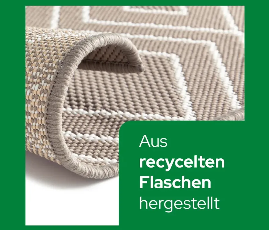 Faltbarer Outdoor-Teppich »Diamond Rhythm«, 280 x 400 cm, braun