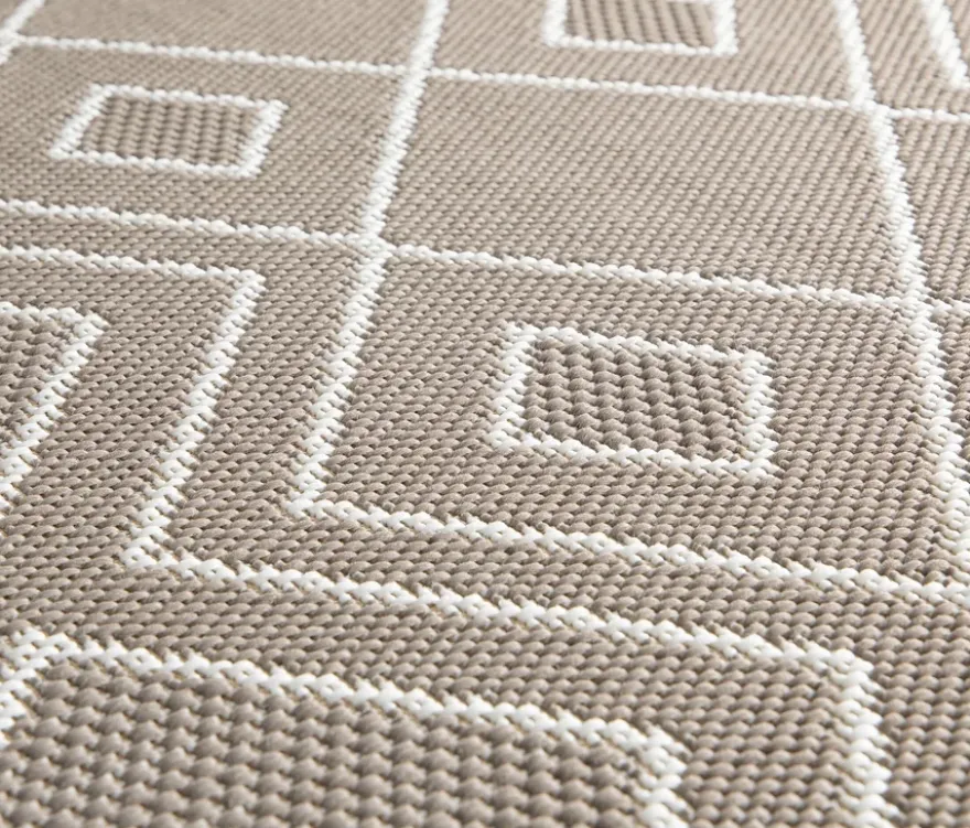 Faltbarer Outdoor-Teppich »Diamond Rhythm«, 280 x 400 cm, braun