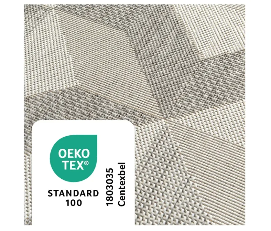 Faltbarer Outdoor-Teppich im Mosaik-Design, 240 x 340