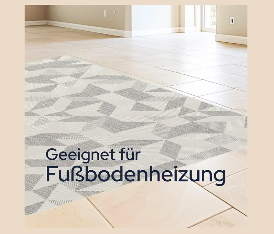 Faltbarer Outdoor-Teppich im Mosaik-Design, 240 x 340