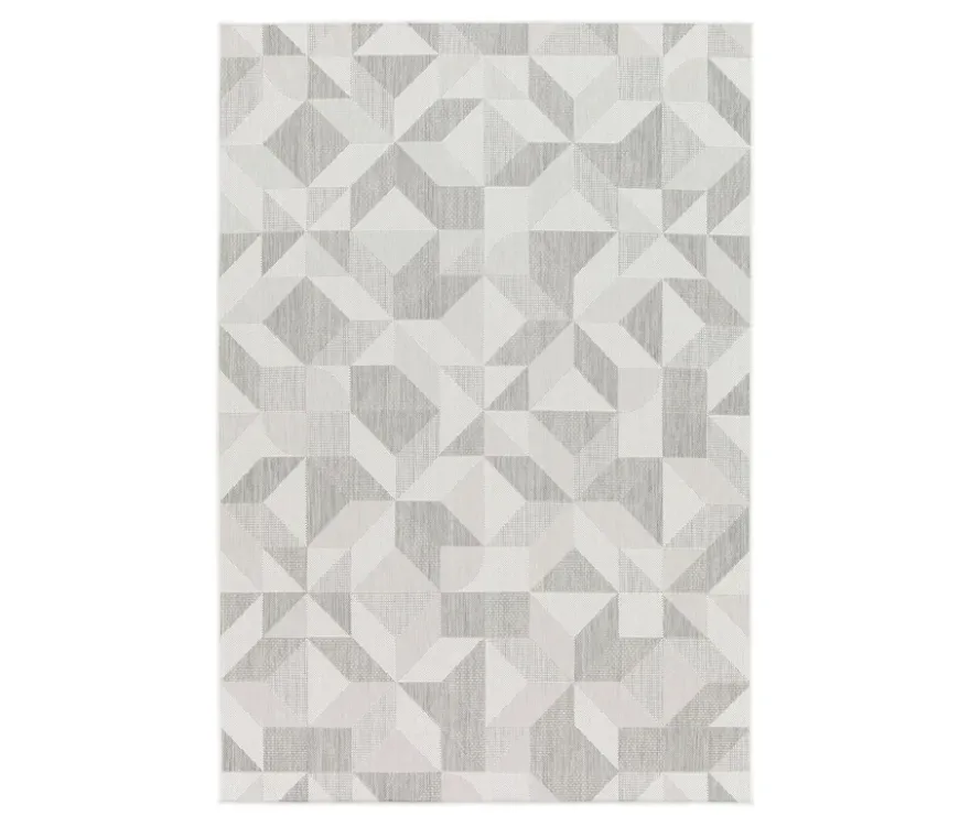 Faltbarer Outdoor-Teppich im Mosaik-Design, 240 x 340