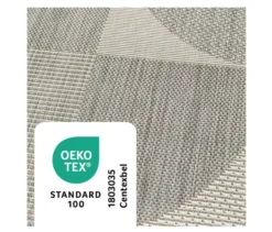 Faltbarer Outdoor-Teppich im geometrischem Design, 280 x 400