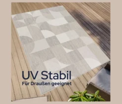 Faltbarer Outdoor-Teppich im geometrischem Design, 280 x 400