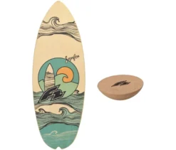 F2 Balance Board Halfshell Set mit Korkhalbkugel