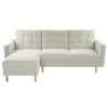 Federkern-Eckschlafsofa »Just Relax« mit Stauraumbank, creme