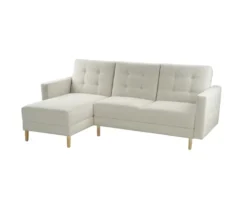 Federkern-Eckschlafsofa »Just Relax« mit Stauraumbank, creme