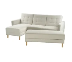 Federkern-Eckschlafsofa »Just Relax« mit Stauraumbank, creme