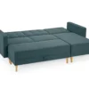 Federkern-Eckschlafsofa »Just Relax« mit Stauraumbank, blau-grau