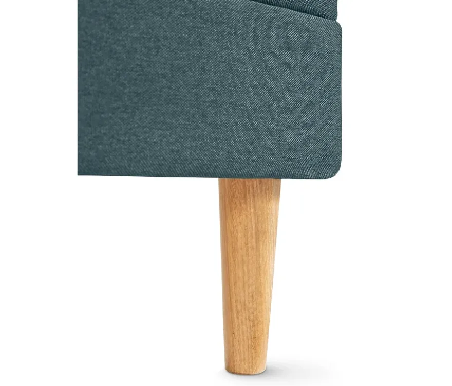 Federkern-Eckschlafsofa »Just Relax« mit Stauraumbank, blau-grau