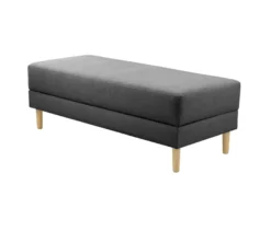 Federkern-Eckschlafsofa »Just Relax« mit Stauraumbank, anthrazit