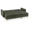 Federkern-Eckschlafsofa »Just Relax« mit Stauraumbank, grün