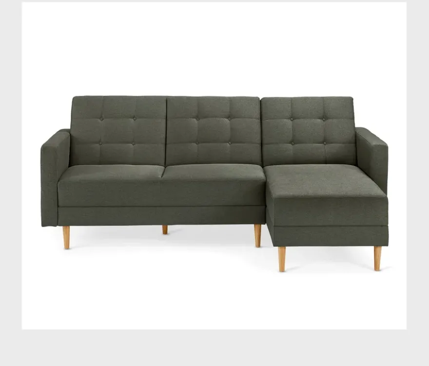 Federkern-Eckschlafsofa »Just Relax« mit Stauraumbank, grün