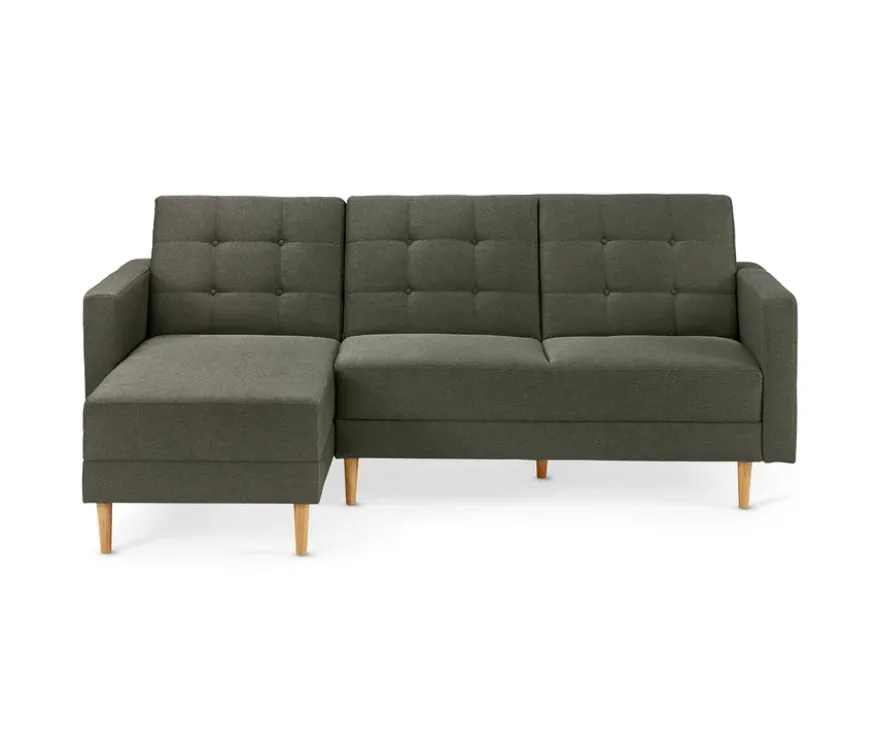 Federkern-Eckschlafsofa »Just Relax« mit Stauraumbank, grün