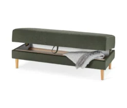 Federkern-Eckschlafsofa »Just Relax« mit Stauraumbank, grün