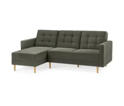 Federkern-Eckschlafsofa »Just Relax« mit Stauraumbank, grün