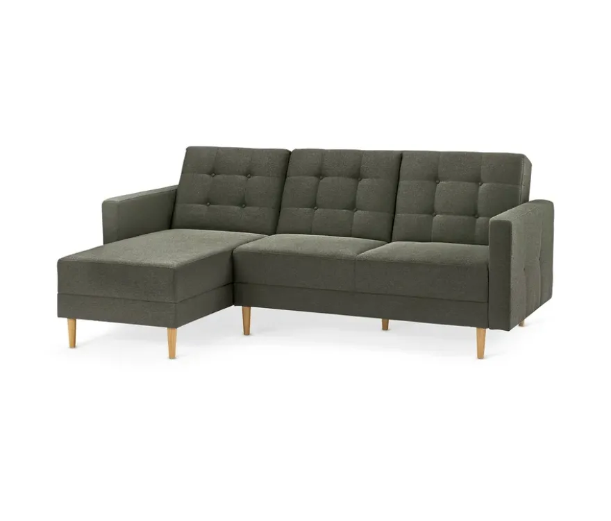 Federkern-Eckschlafsofa »Just Relax« mit Stauraumbank, grün