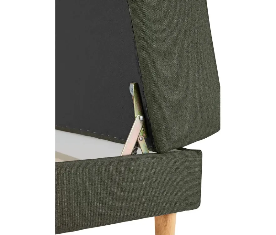 Federkern-Eckschlafsofa »Just Relax« mit Stauraumbank, grün