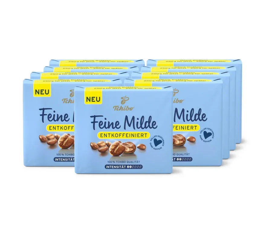 Feine Milde entkoffeiniert - 9 x 500 g Gemahlen