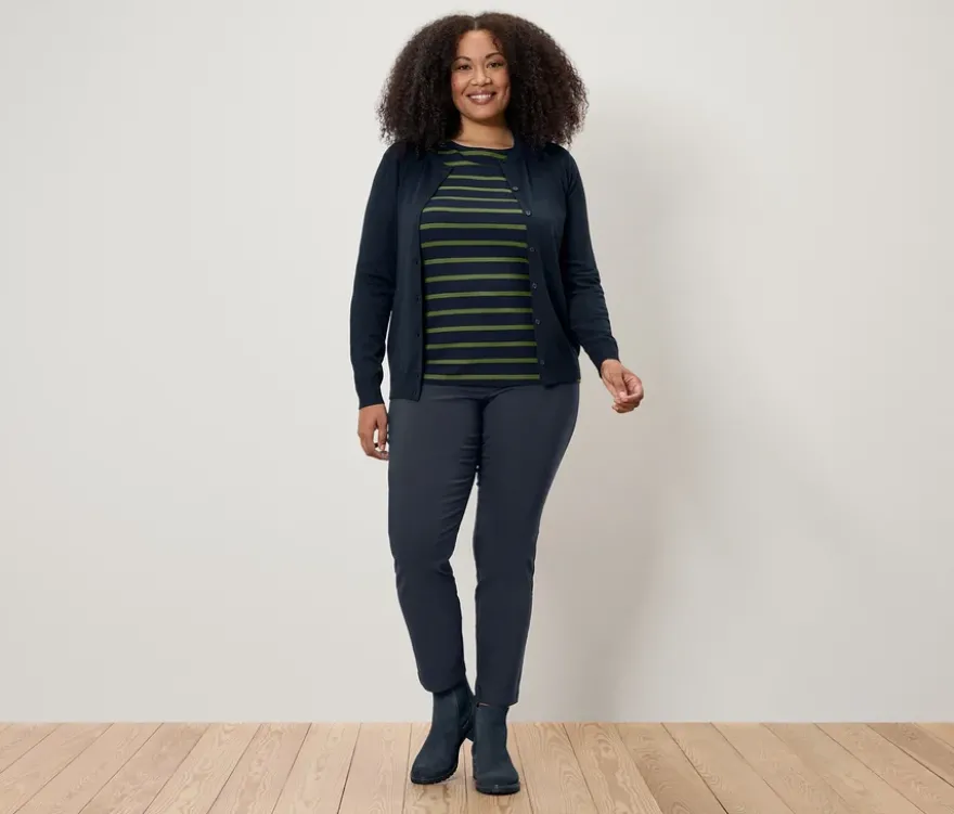 Feinstrick-Cardigan