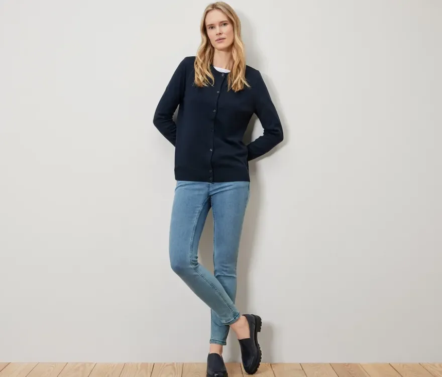 Feinstrick-Cardigan