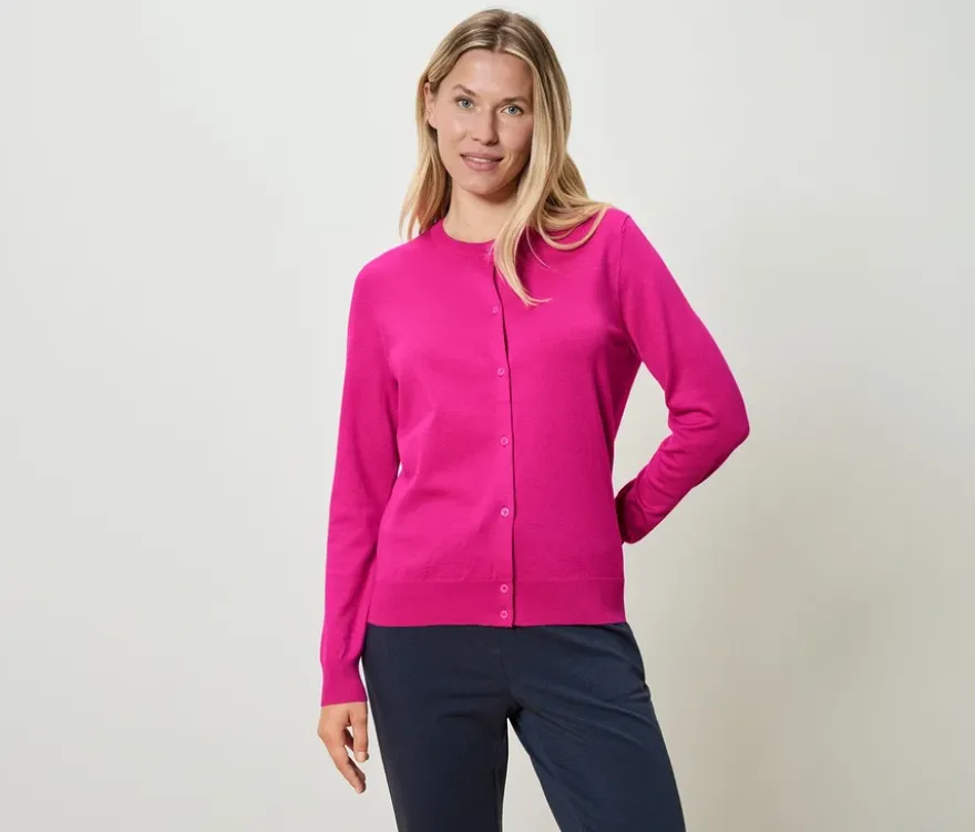 Feinstrick-Cardigan