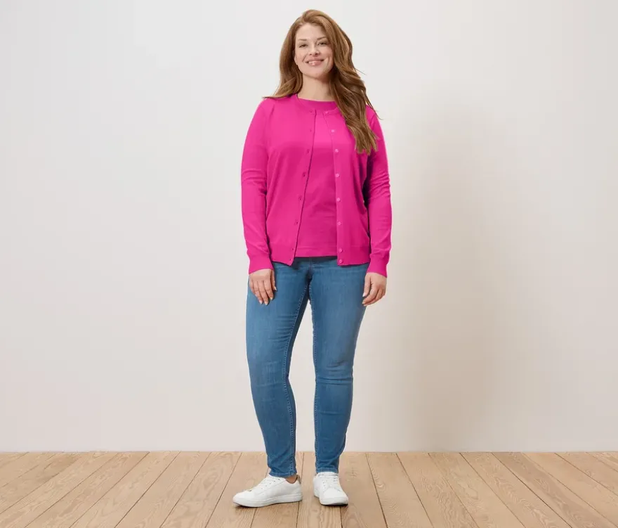 Feinstrick-Cardigan