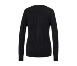 Feinstrickcardigan mit Zopfmuster