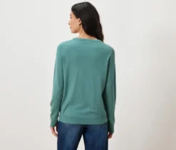 Feinstrickpullover, aqua